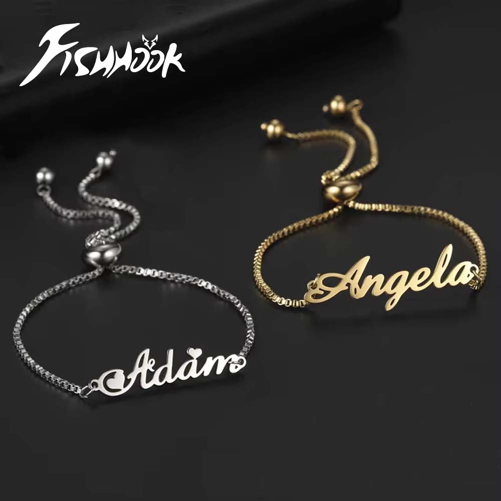 Women Accessories Gift Box - Couple Personalized Name Bracelet Custom Gift