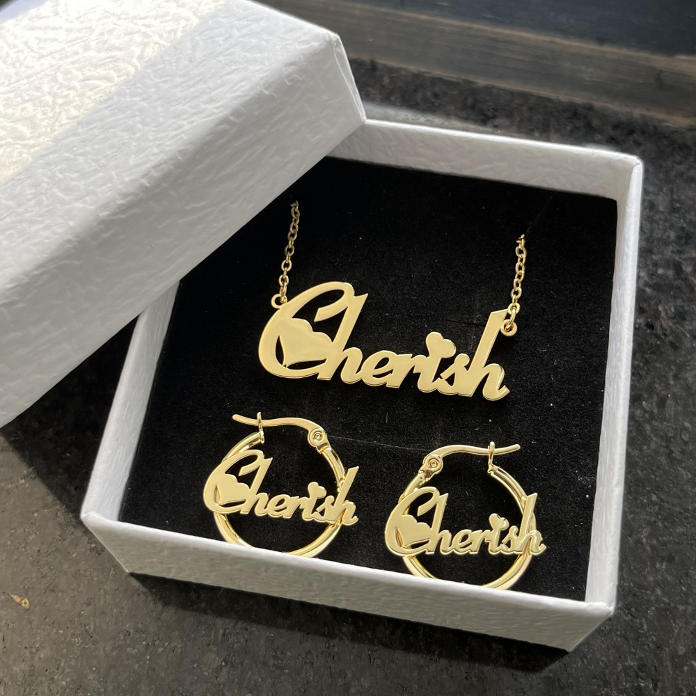 Women Accessories Gift Set - DUOYING Custom Earring Jewelry Set Personalized