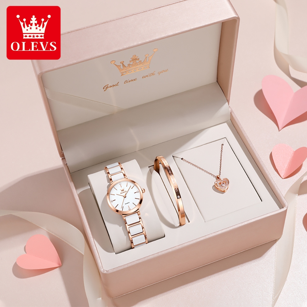 Women Accessories Gift Box - OLEVS Women Watch 5877 Luxury Elegant