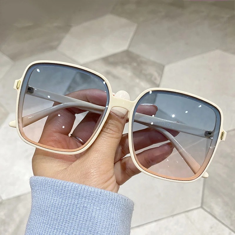 Sunglasses Oversized Square - Vintage Oversized Square Sunglasses Women Fashion