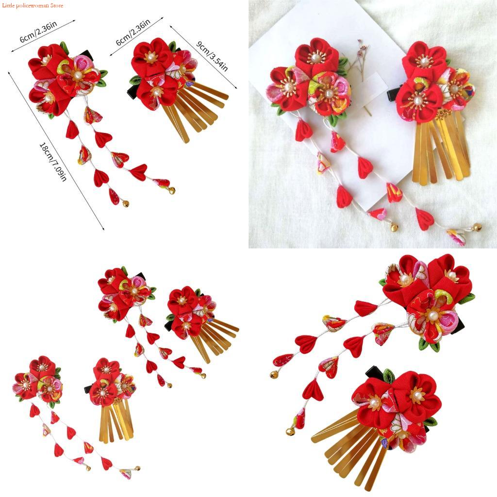 Women Accessories Description - F92D Bộ Kẹp Tóc Hoa Phong