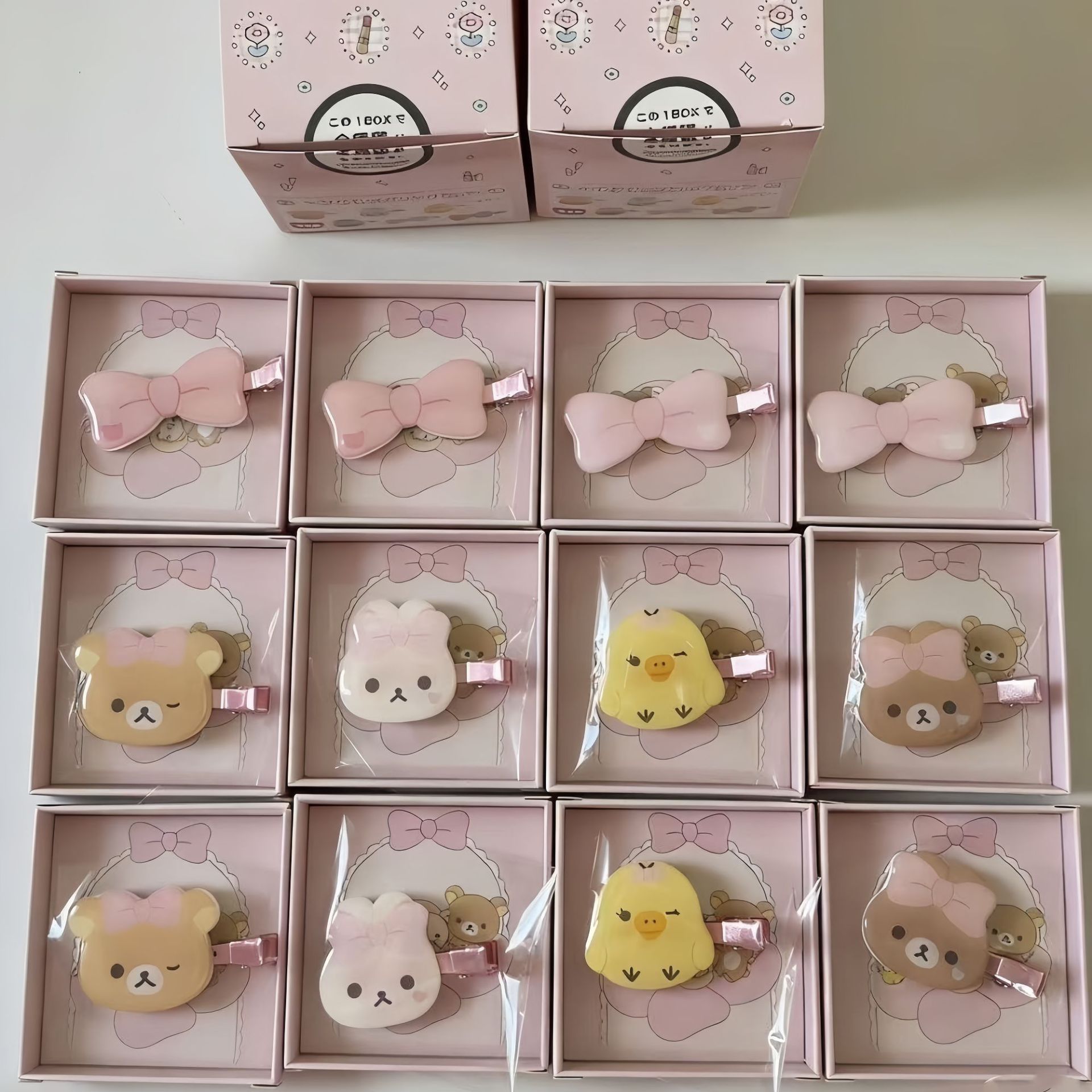 Women Accessories Gift Box - Y2K Bear Rabbit Chick Animal Hair