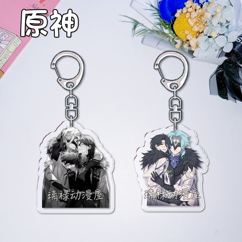 Women Accessories Bag - 2pcs Genshin Impact Keychains for Women