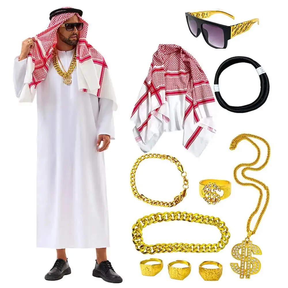 Women'S Vacation Accessories - Arabian Dubai Costume Uae Sheik Cosplay