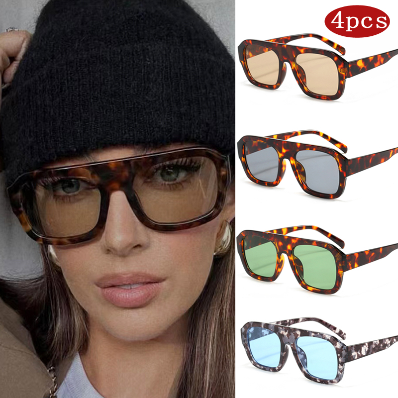 Car Sunglasses 1/4pcs Trendy O - đánh giá và giá Sunglasses Oversized Square