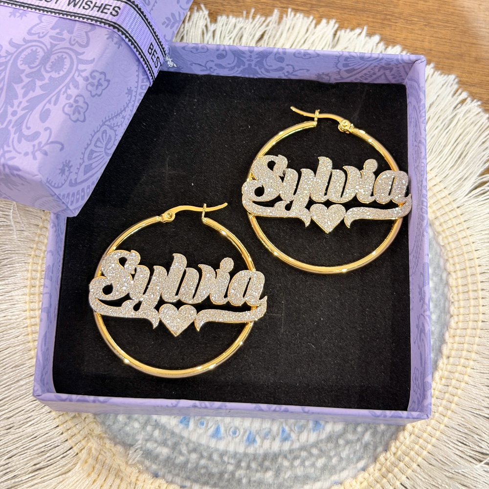 DUOYING Custom Bling Name Hoop - đánh giá và giá Women Accessories Gift Set