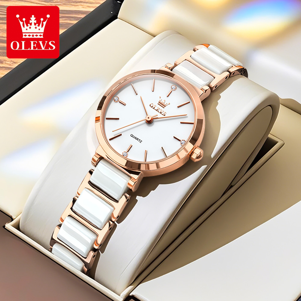 OLEVS Women Watch 5877 Luxury  - đánh giá và giá Women Accessories Gift Box