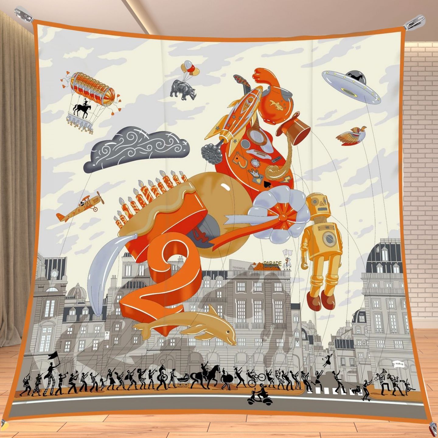 90cm Twill Silk Like Square Sc - đánh giá và giá Women'S Vacation Accessories