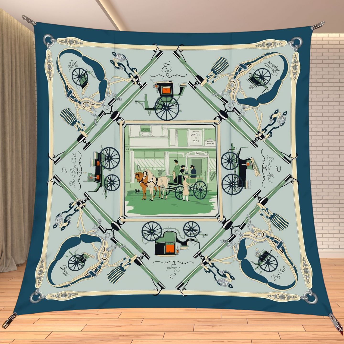 90cm Twill Silk Like Square Sc - đánh giá và giá Women'S Vacation Accessories