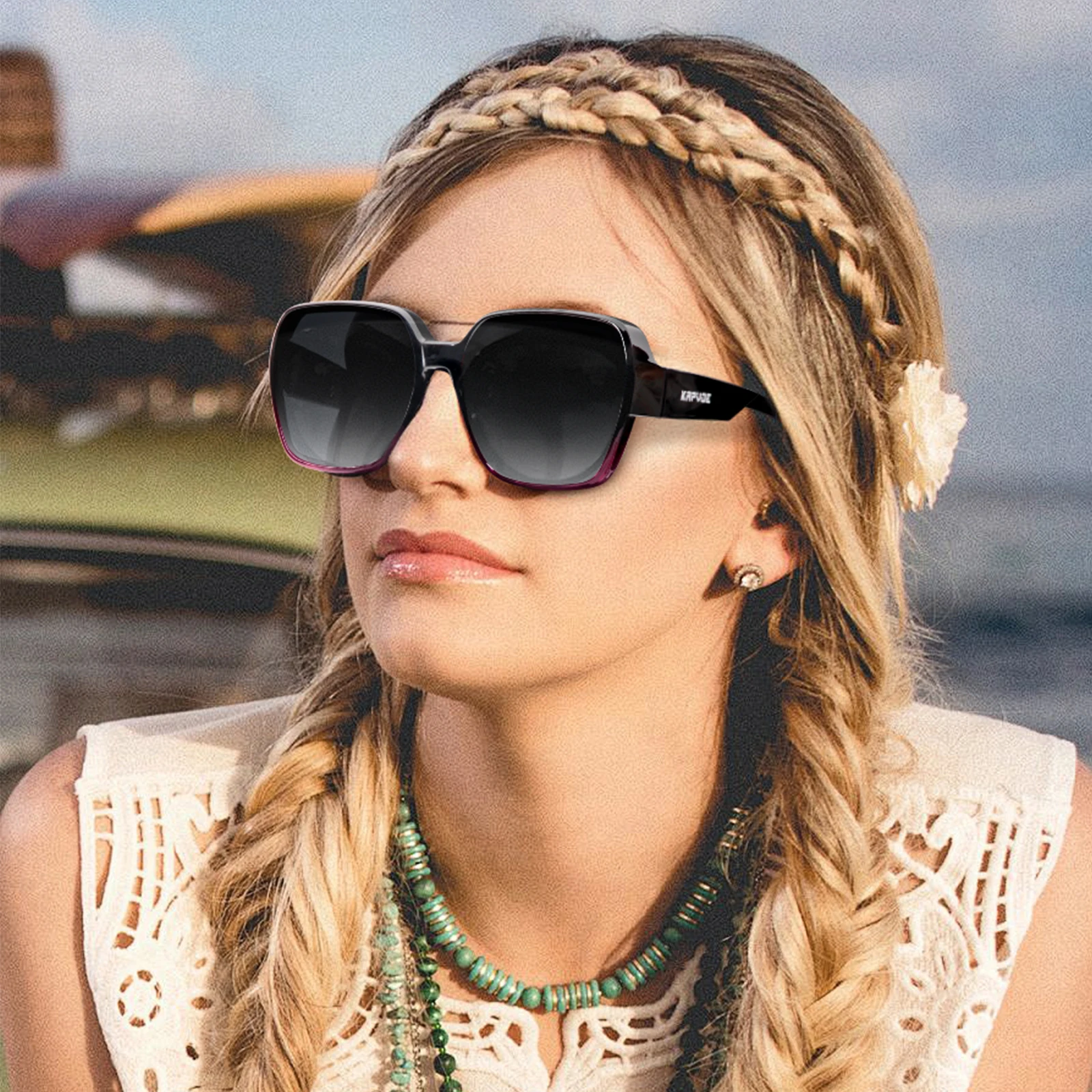 Kapvoe  Fitover Sunglasses Ove - đánh giá và giá Sunglasses Oversized Square