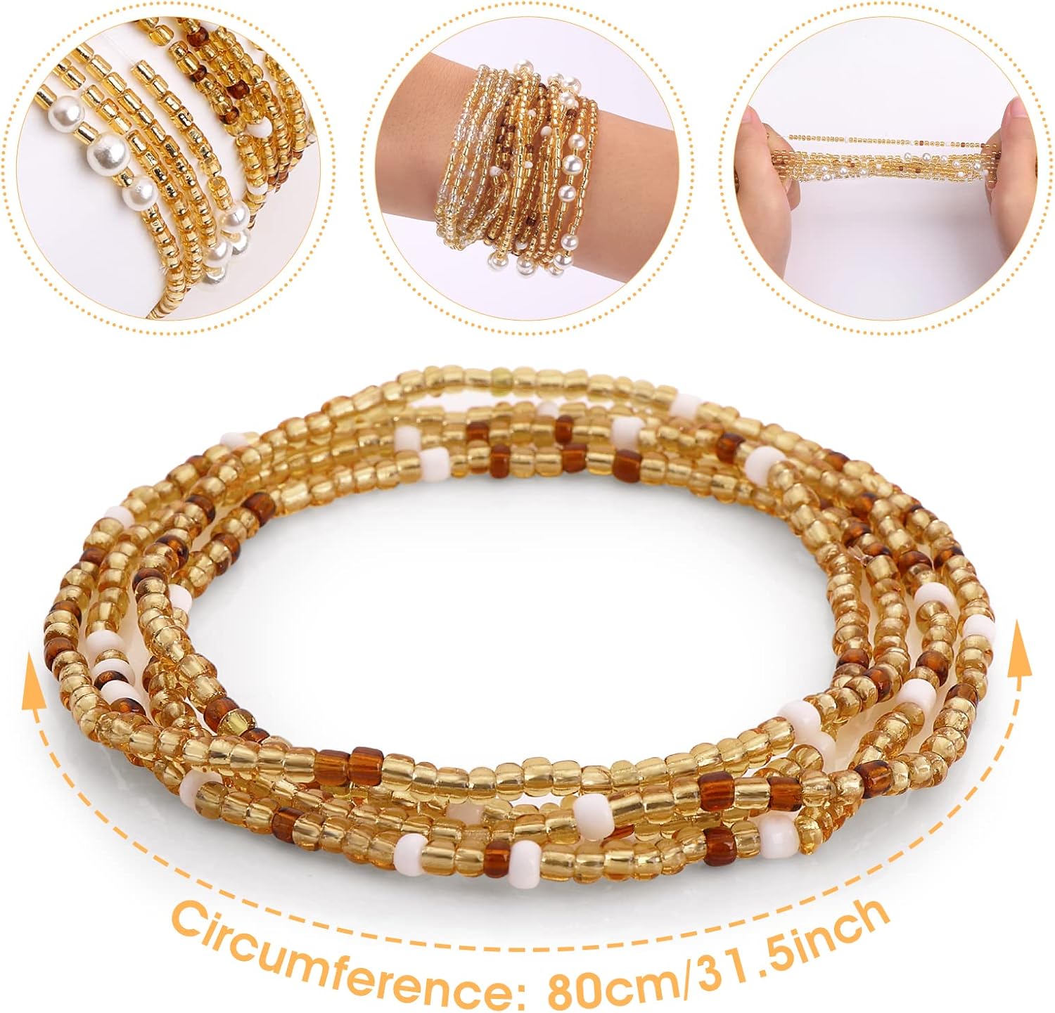 Waist Beads for Women Belly Be - đánh giá và giá Women'S African Accessories
