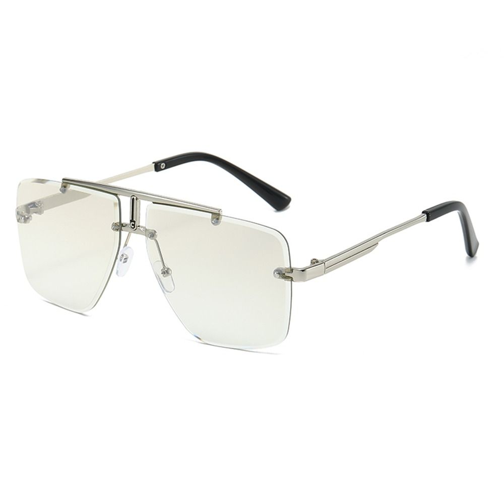 1pc Oversized Double Bridge Su - đánh giá và giá Sunglasses Oversized Square