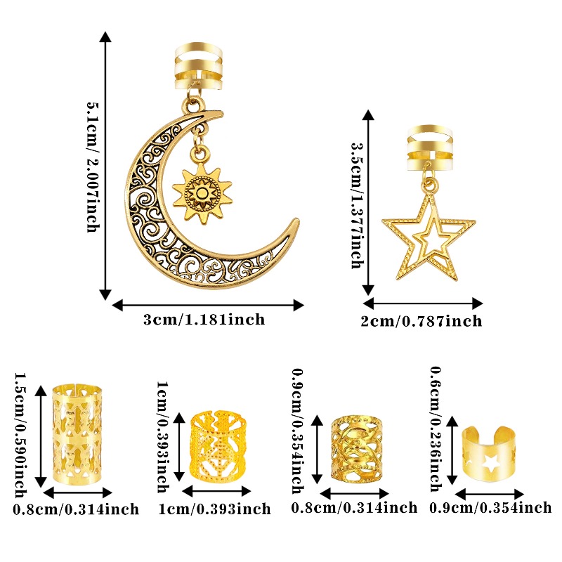 45Pcs Alloy Dreadlock Rings wi - đánh giá và giá Women'S African Accessories