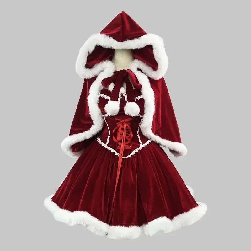 New Year Red Dress Cloak Cospl - đánh giá và giá Women'S Vacation Accessories