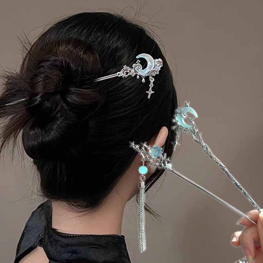 Moonstone Star Moon Hair Stick - đánh giá và giá Women Accessories Shop