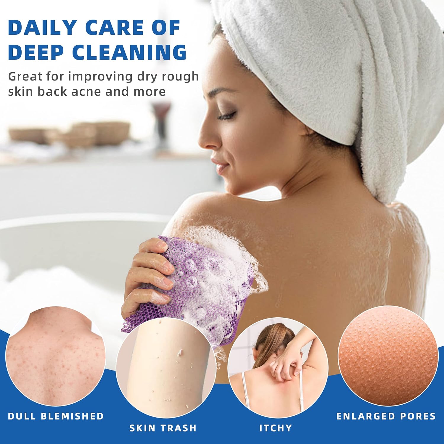 3 Pieces African Bath Sponge A - đánh giá và giá Women'S African Accessories