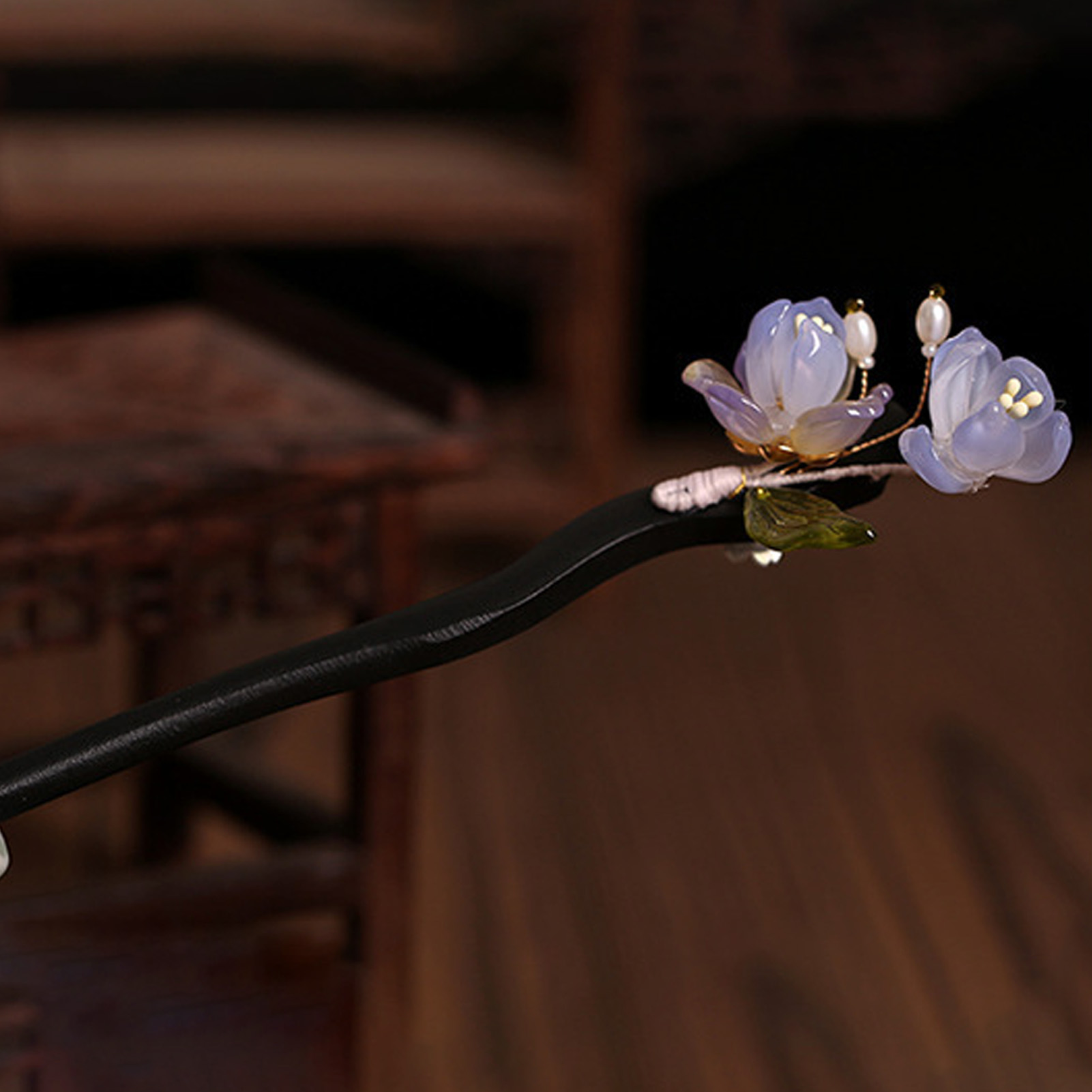 Vintage Wooden Flower Hairpin  - đánh giá và giá Women Accessories Shop